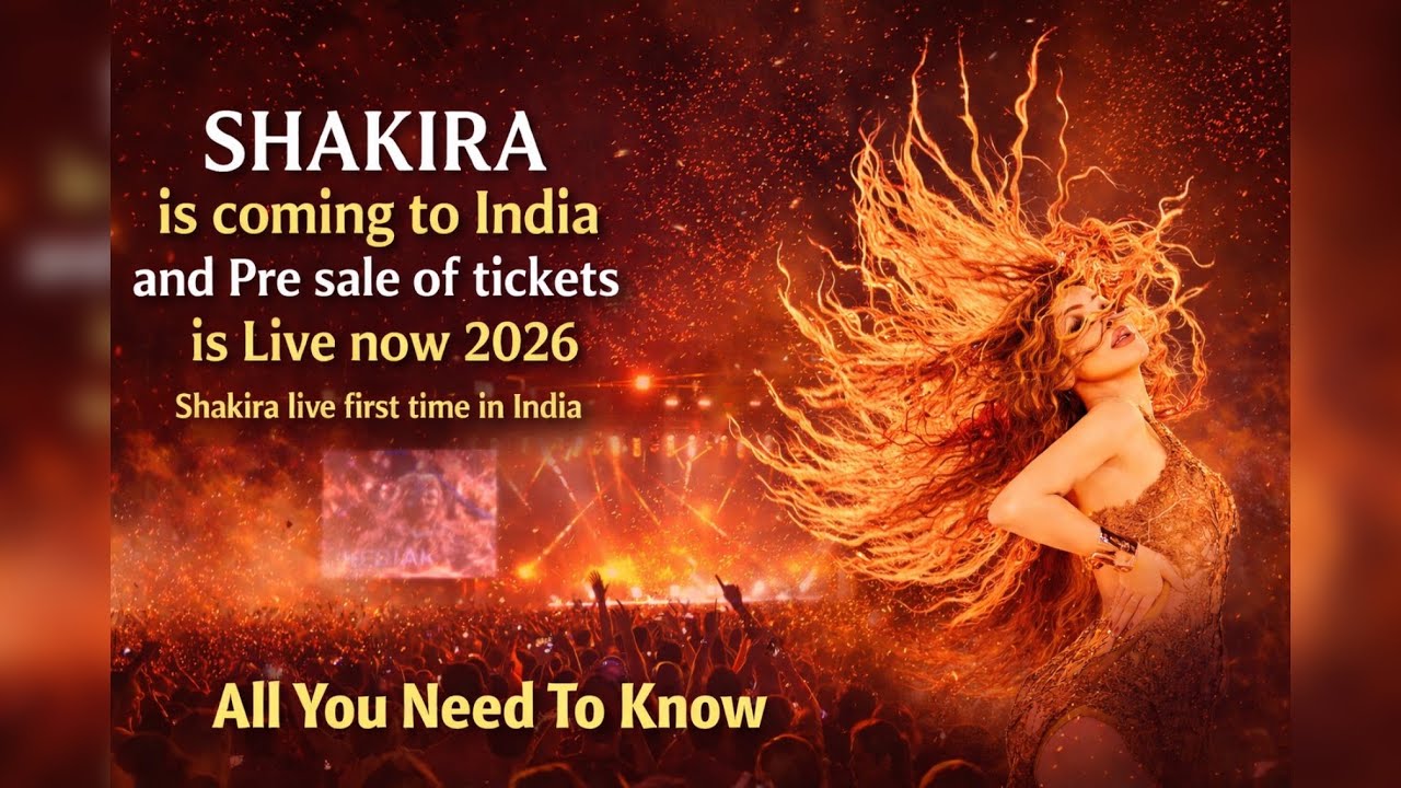 Shakira Is Coming to India 2026 | Pre-Sale Tickets Live | All You Need To Know | Shakira Concert