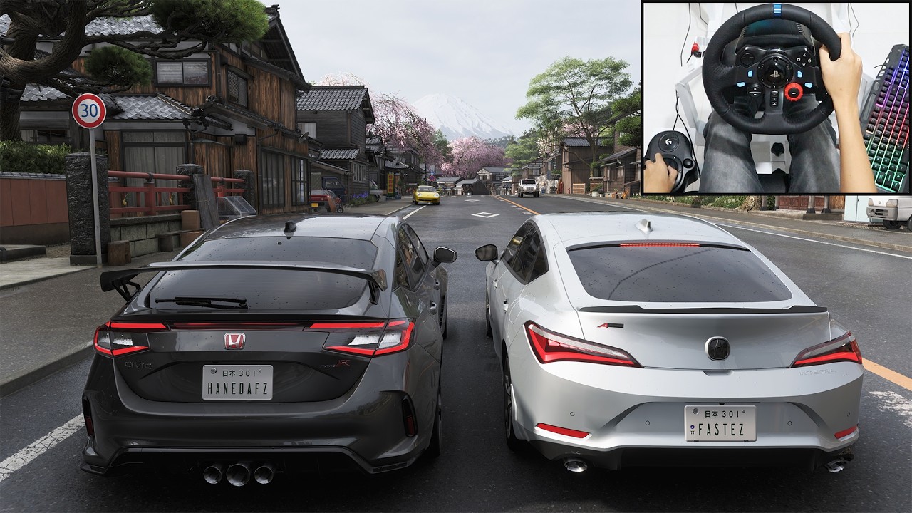 Honda Civic Type R & Acura Integra - Forza Horizon 6 | Logitech g29 gameplay