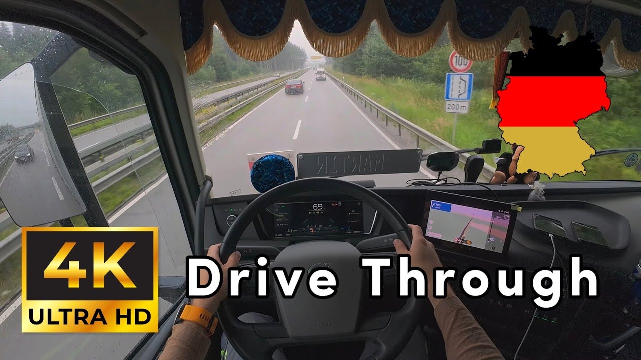 Truck Driver Through Germany 🇩🇪 | VOLVO AERO 🚛