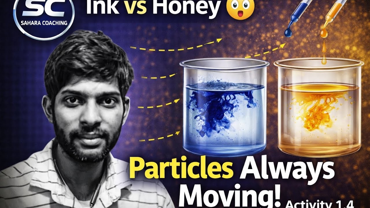 Activity 1.4 | Ink vs Honey Experiment 😲 | Particles of Matter Continuously Moving | Class 9 Science