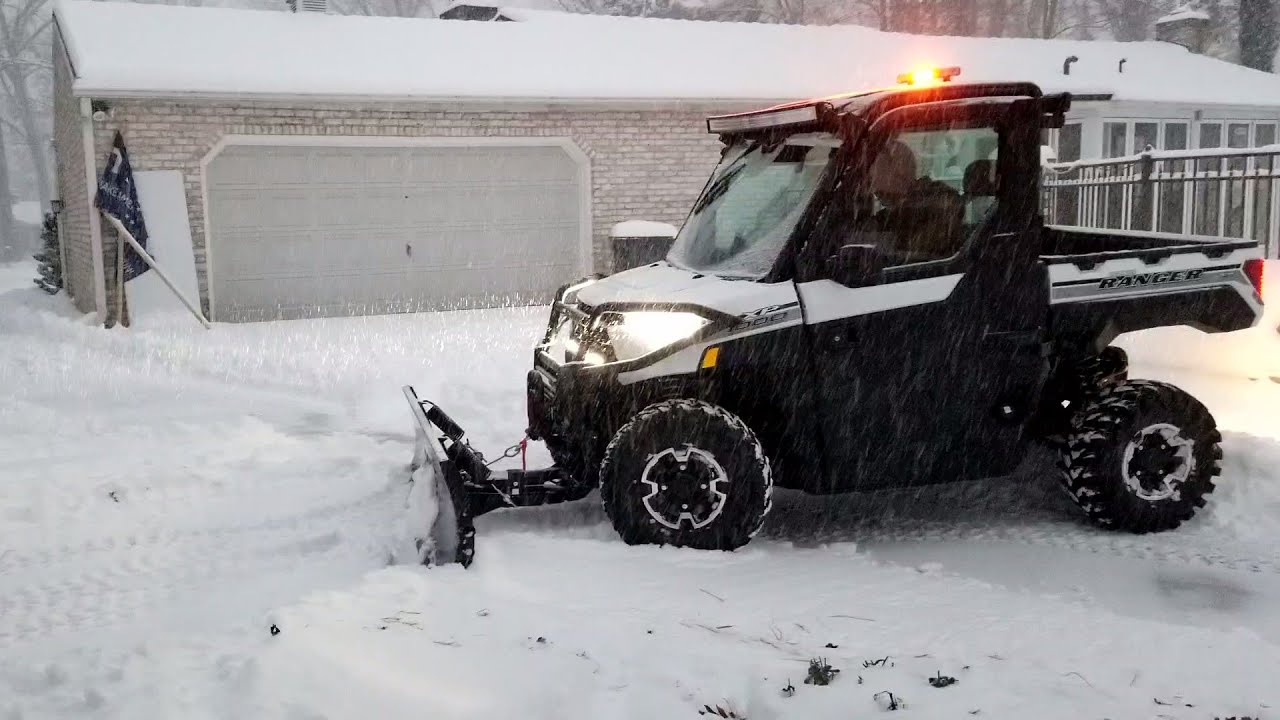 Plowing Snow with a Polaris Ranger XP 1000