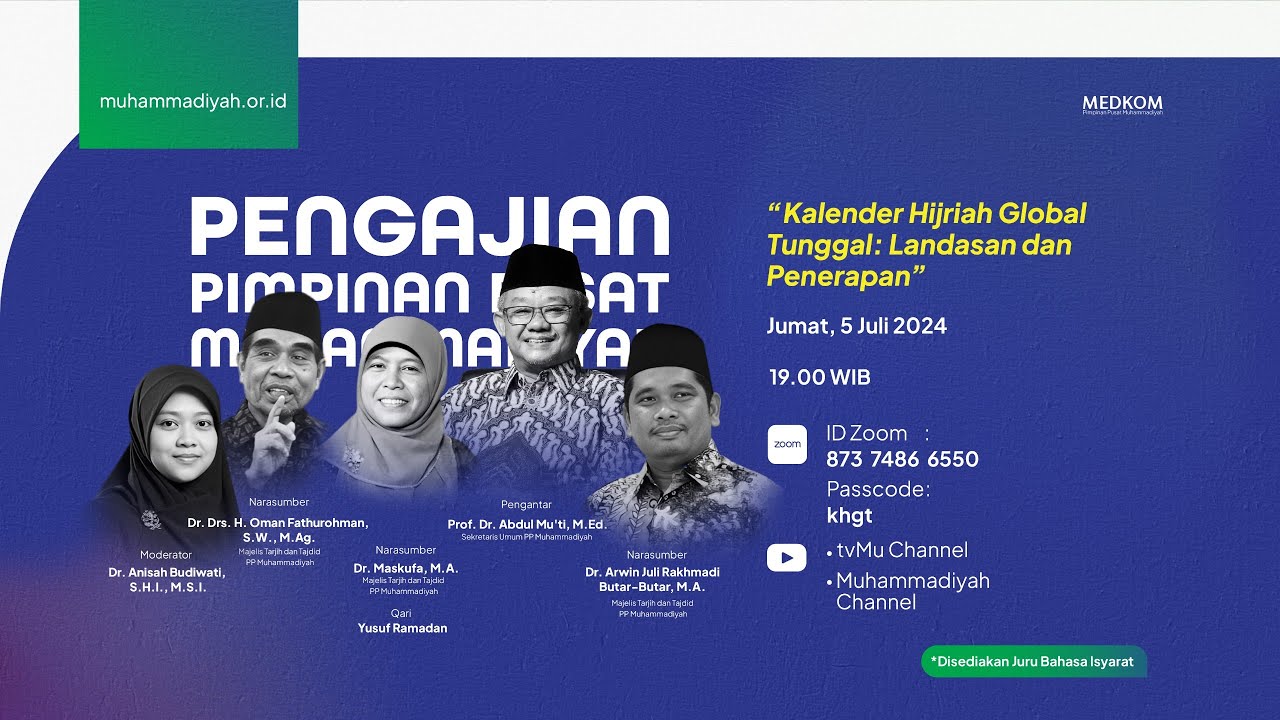 Kalender Hijriah Global Tunggal || Pengajian PP Muhammadiyah