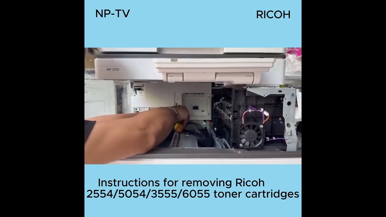 Remove the ink hubper ricoh MP 3055/4055/5055