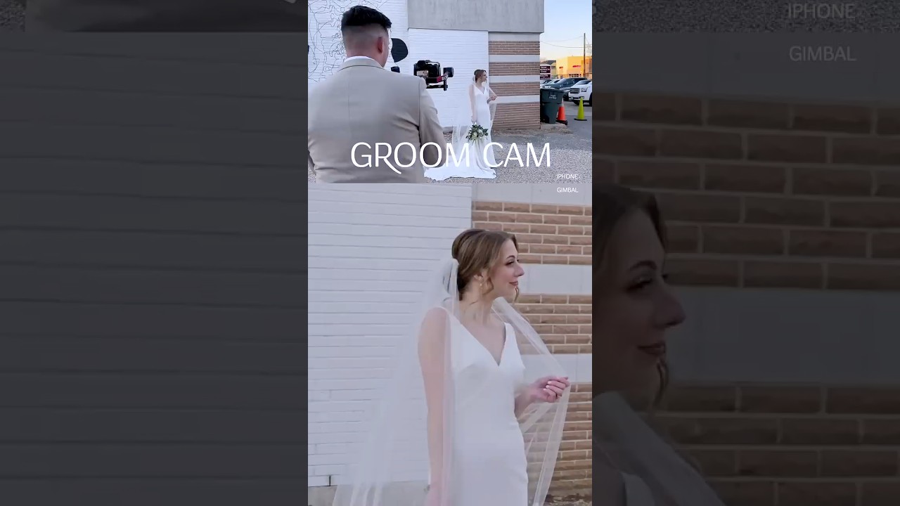 Groom cam moments on a wedding day ￼ 