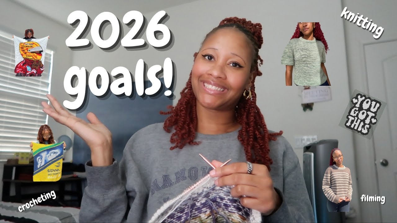Мои цели в вязании спицами и крючком на 2026 год! | проекты, съемка, дизайн