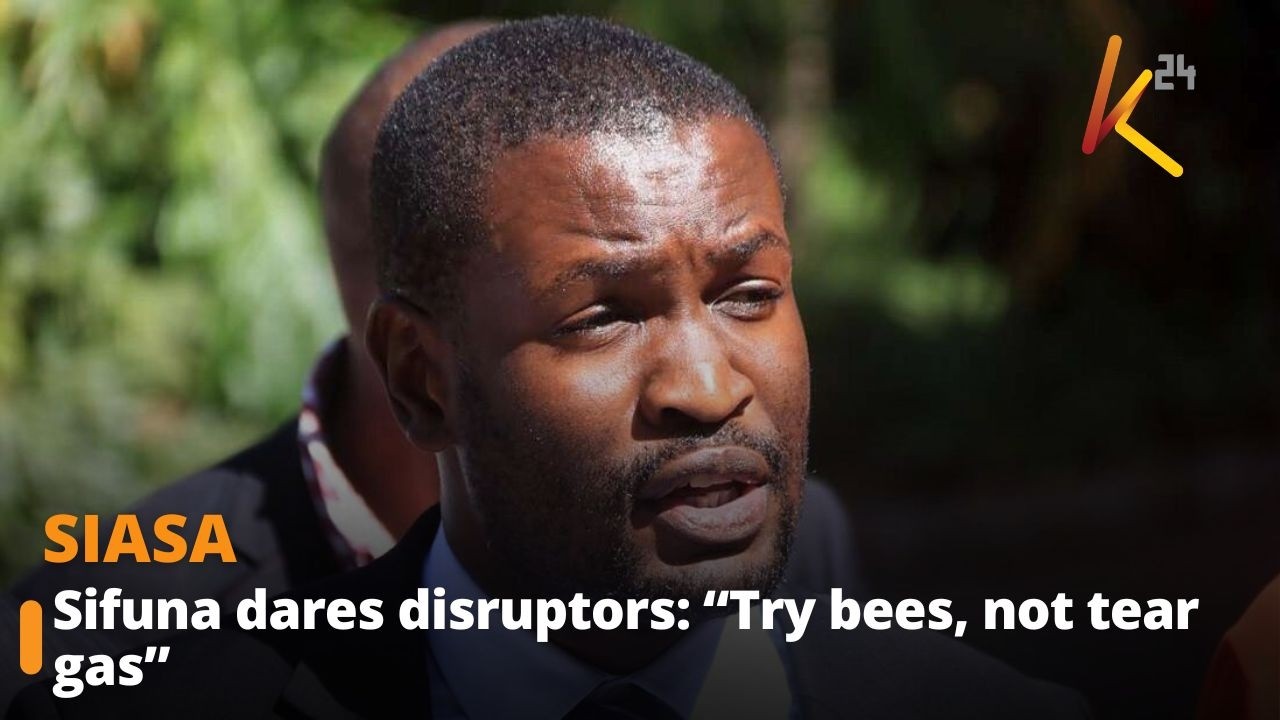 Sifuna dares disruptors: &ldquo;Try bees, not tear gas&rdquo;