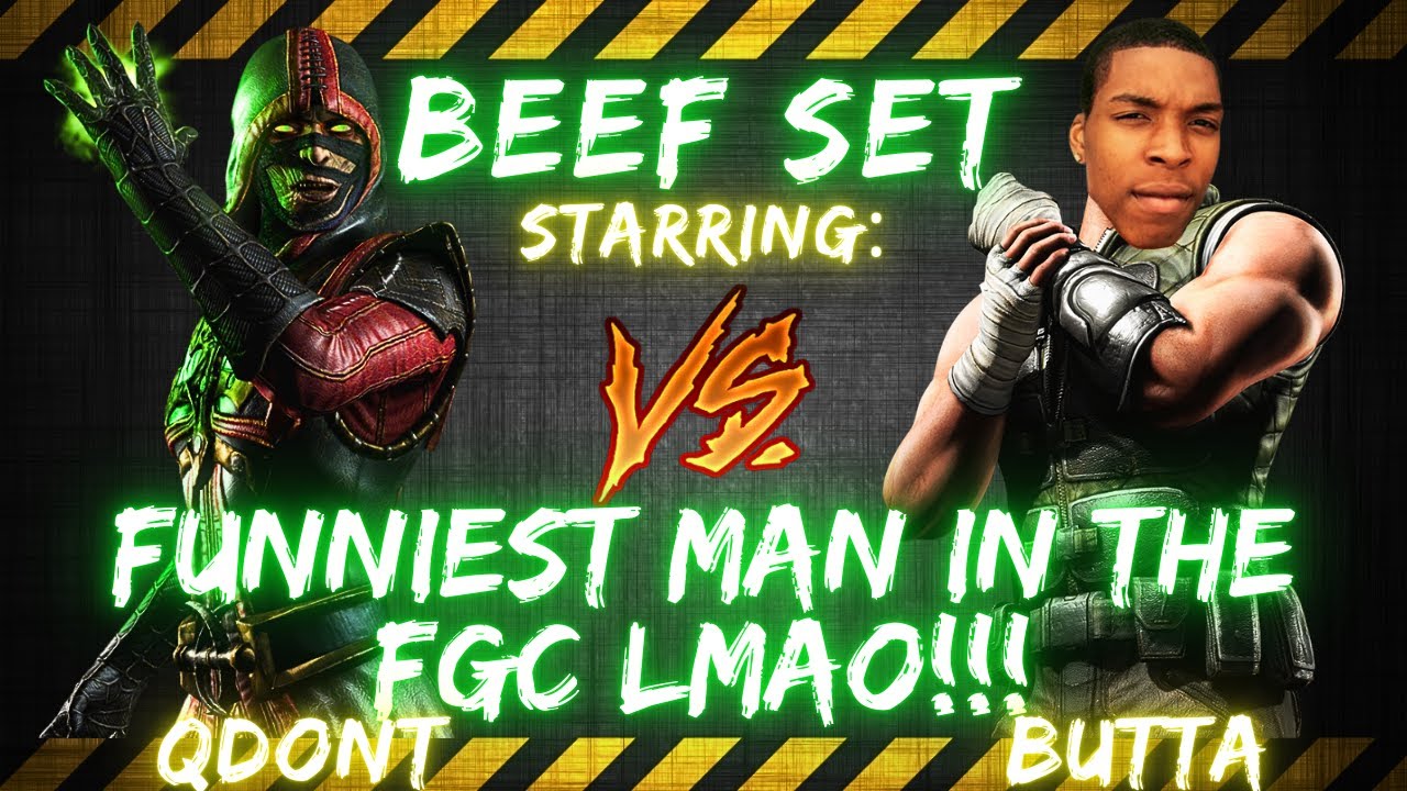 BEEF SET ft. Butta vs Qdont | FUNNIEST MAN IN THE FGC LMAO!!! 🎤🤣🔥
