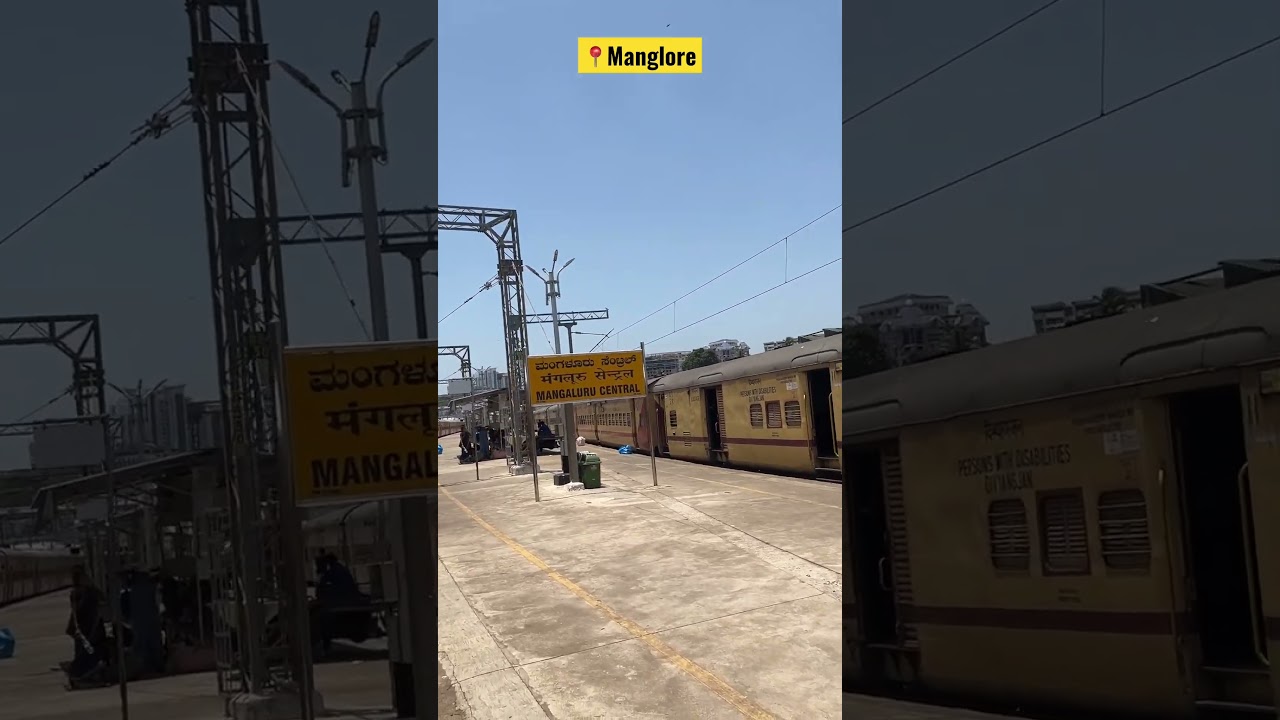 Manglore Central Railway Station #mangalore #train #railway #infrastructure