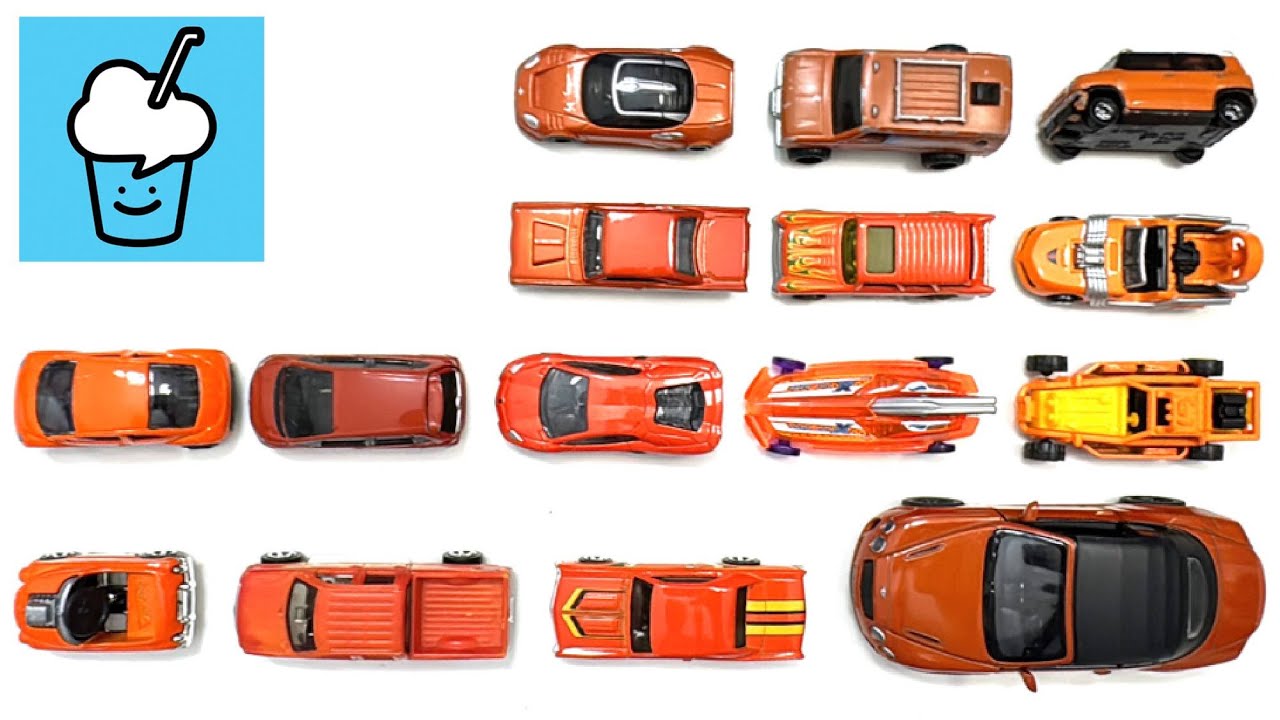 Коллекция игрушечных машинок Orange! Спорткары, хот-роды и литые грузовики!