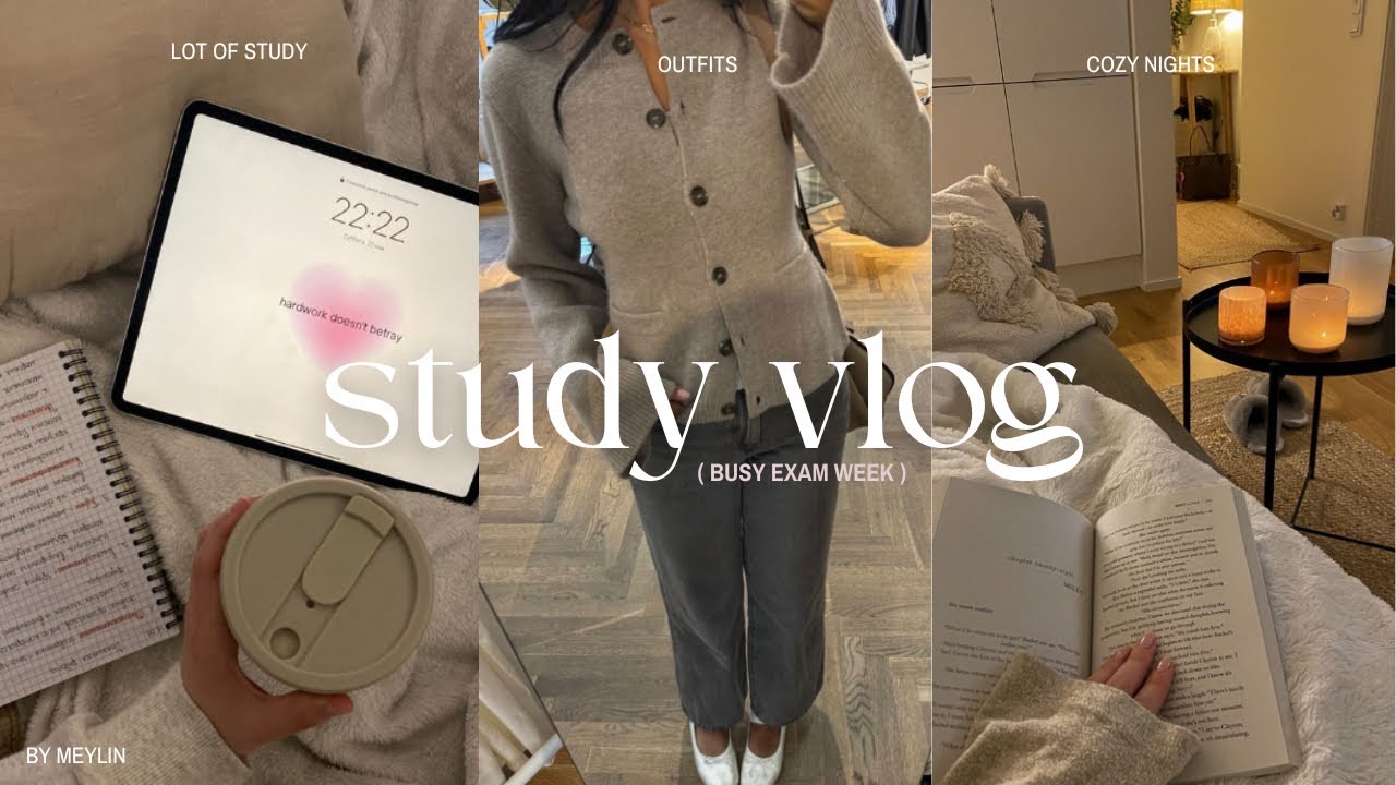 STUDY VLOG | *very* productive week, library, studying with friend & more