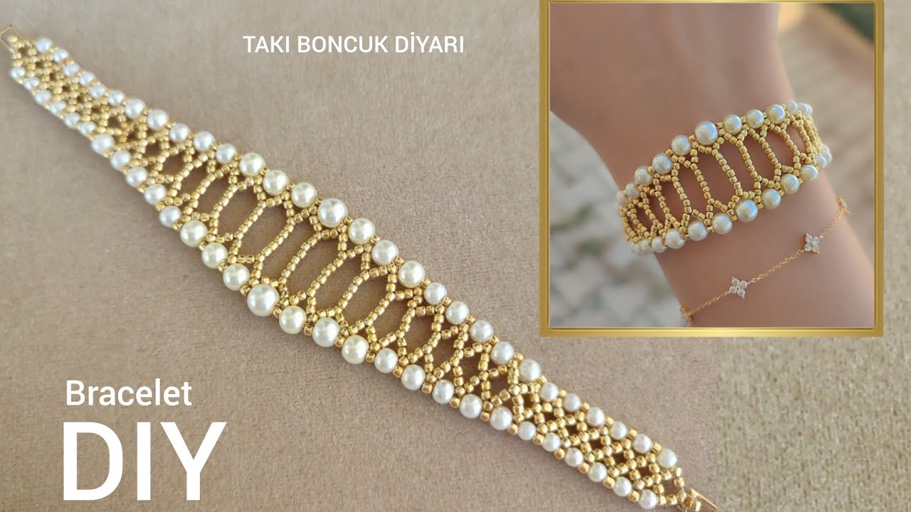 Kum boncuktan  Bileklik Yapımı//Seed bead  Bracelet. How to make beaded bracelet. #diy