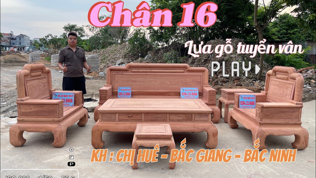 Bộ bàn ghế Quốc Sắc Thiên Hương VIP