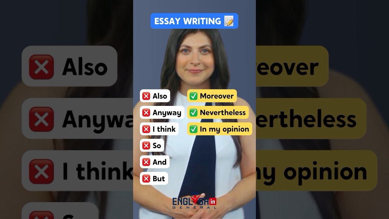English Vocabulary for Essay Writing