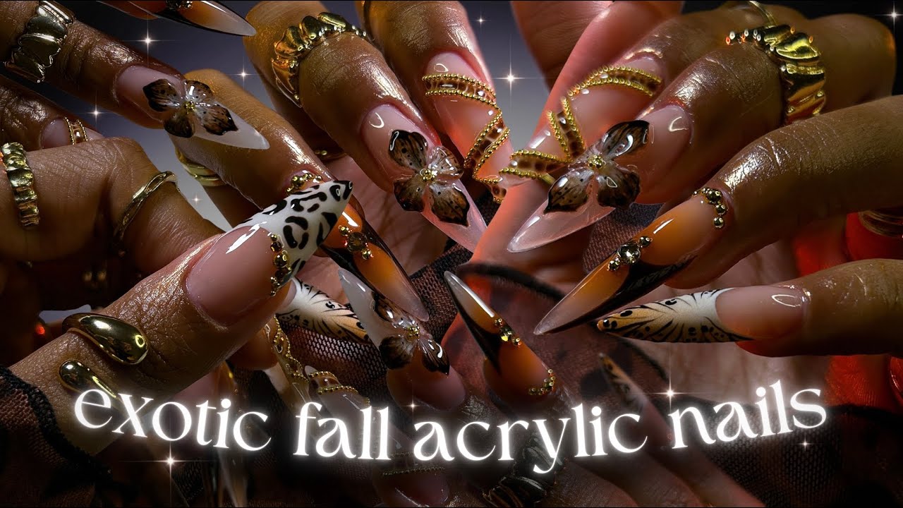 𝘌𝘹𝘰𝘵𝘪𝘤 𝘍𝘢𝘭𝘭 𝘈𝘤𝘳𝘺𝘭𝘪𝘤 𝘕𝘢𝘪𝘭𝘴!🍂🐅✨ | 𝘢𝘤𝘳𝘺𝘭𝘪𝘤 𝘢𝘭𝘮𝘰𝘯𝘥 𝘯𝘢𝘪𝘭𝘴 + 𝘤𝘩𝘪𝘵-𝘤𝘩𝘢𝘵 𝘸𝘪𝘵𝘩 𝘮𝘦!💕