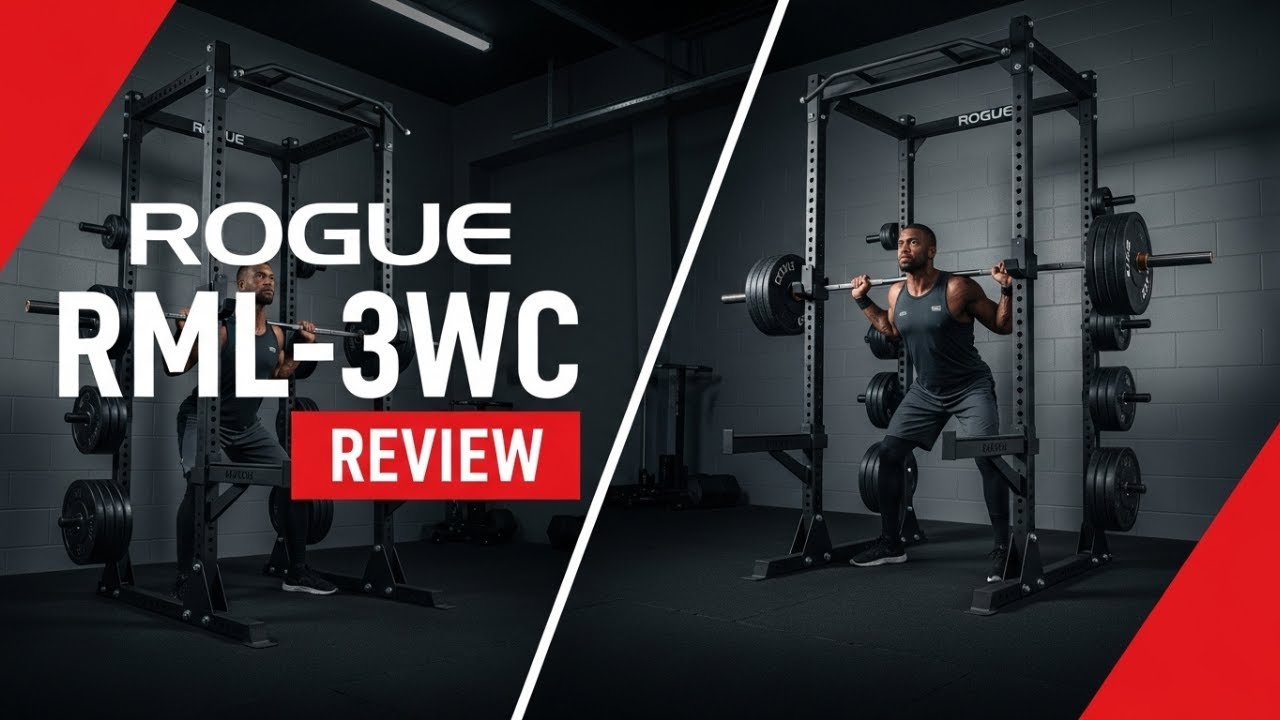 Rogue RML-3WC Fold Back Rack Review &ndash; Space-Saving Garage Gym Setup