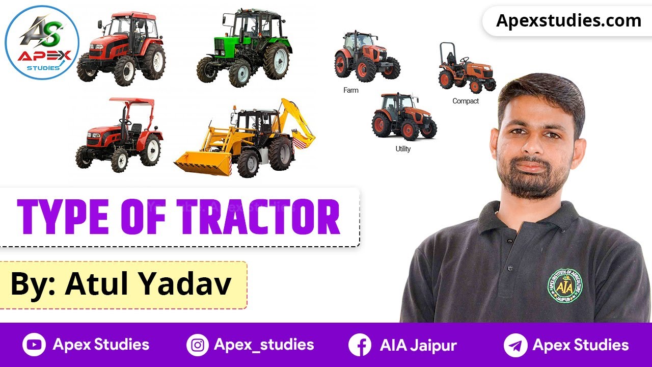 Tractor | Type of tractor | Pre-PG | Agriculture engineering | By Atul Dhansil | Apex Studies