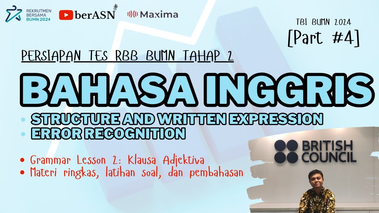 SOAL TBI BUMN 2024 | MATERI TBI BUMN | SOAL BAHASA INGGRIS TBI BUMN | PART 4