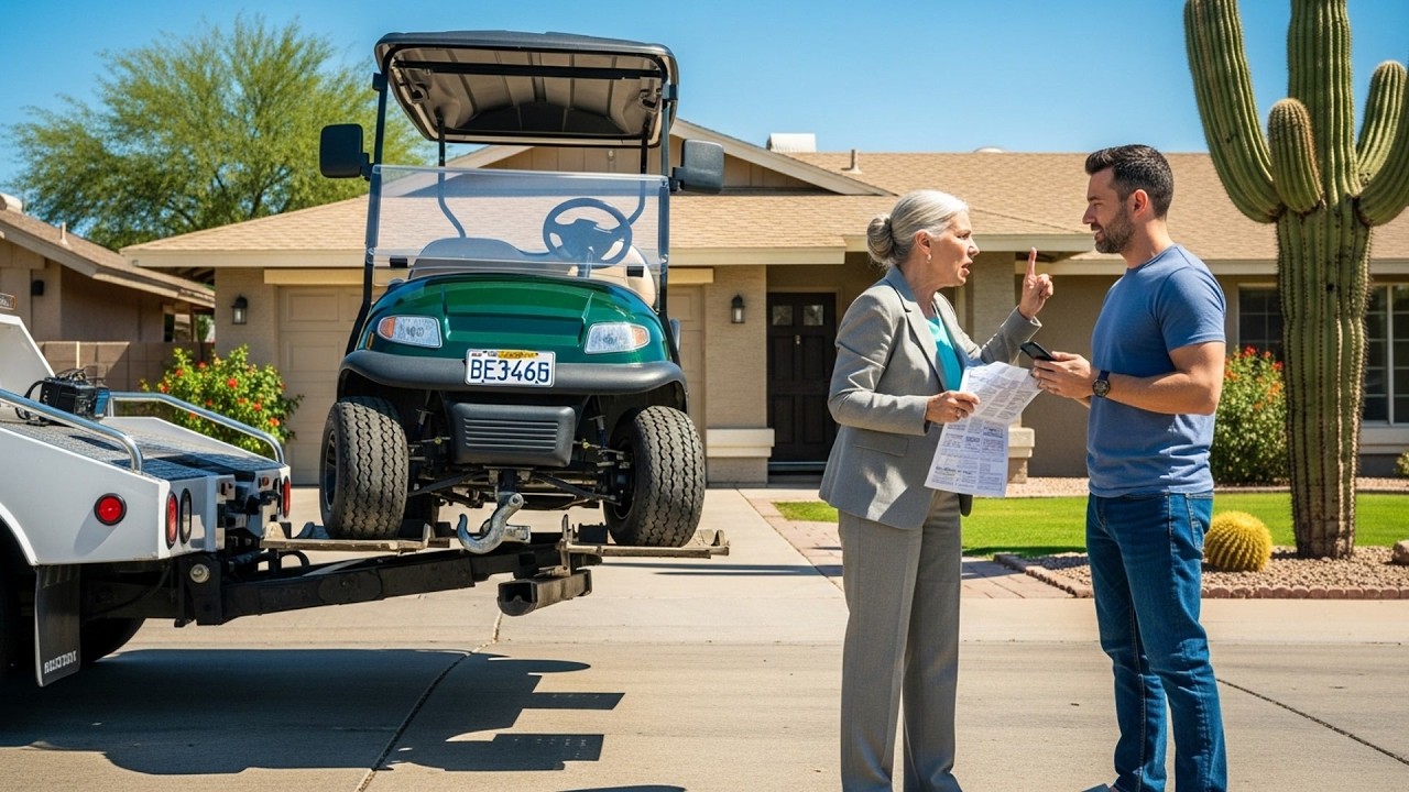 HOA Had My Golf Cart Towed From My Driveway, It's Street Legal And Judge Made Them Pay