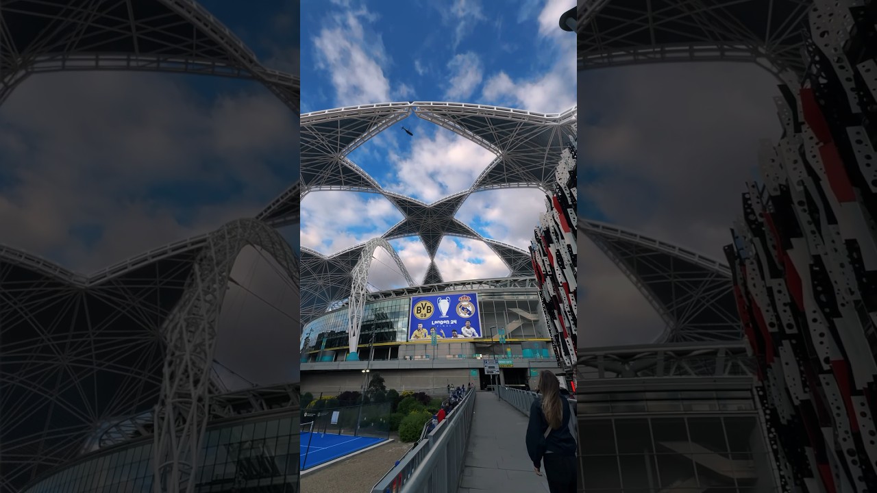 Star Champions League Stadium in real life ⭐️ #ucl #football #stadium #championsleague #london