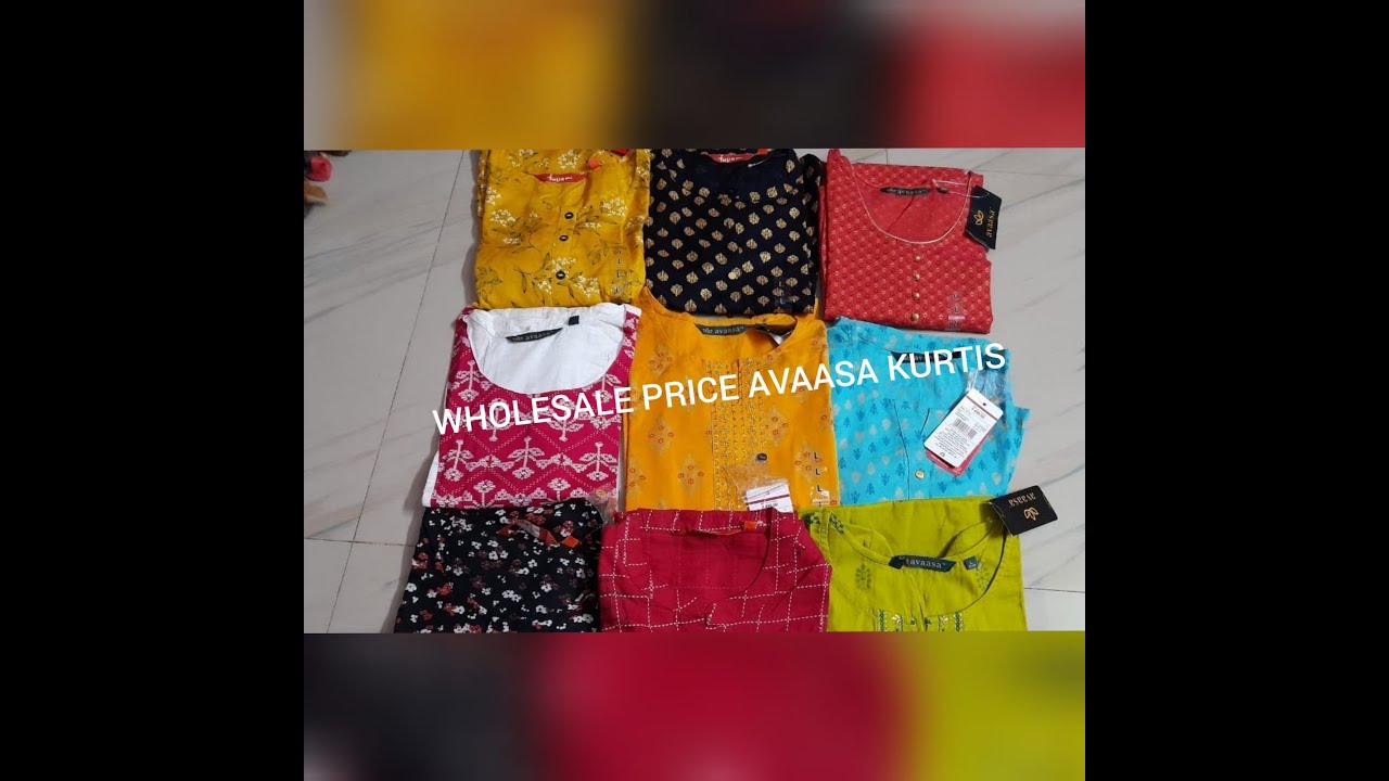 CHICKPET BANGALORE WHOLESALE AVAASA & FUSION UMBRELLA KURTIS | SINGLE PIECE COURIER AVAILABLE