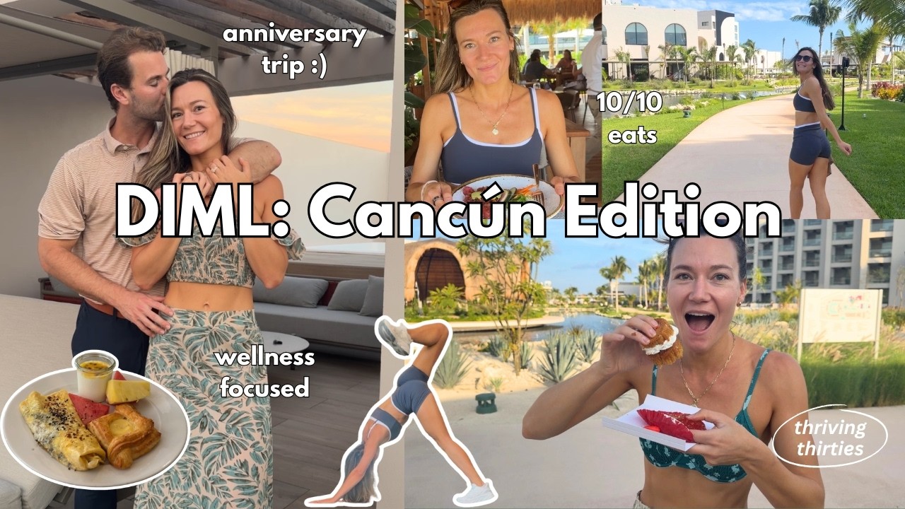 living my best 30s life in Cancun 🤍 fitness & fun & food