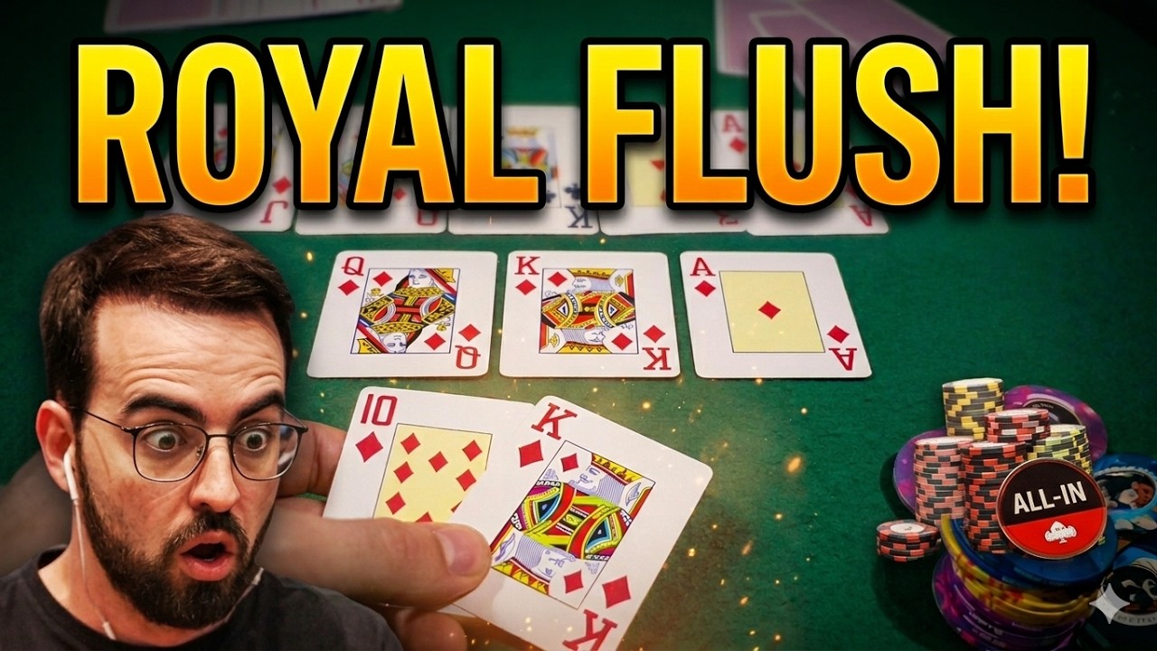 ROYAL STRAIGHT FLUSH + QUADRA VS FULL HOUSE NO MESMO TORNEIO! | Dan 10 Poker Vlog #08 - King Play