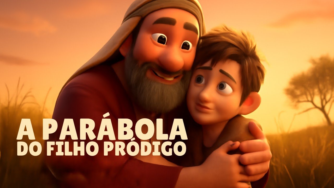 A História do Filho Pródigo - Uma Lição de Amor e Perdão | Desenho Bíblico Infantil