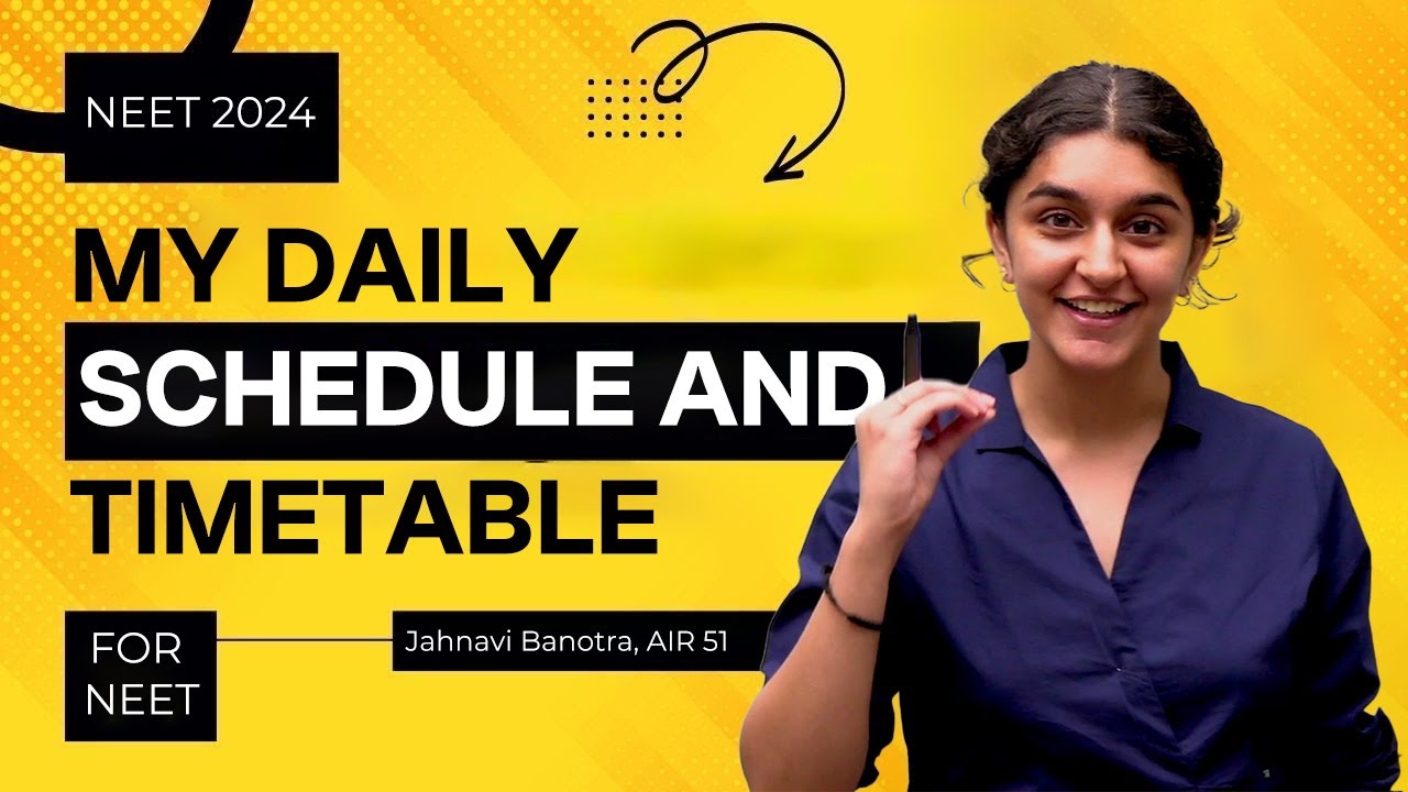 Мой ежедневный график и расписание | NEET Topper Jahnavi Banotra | AIR 51 | AIIMS Дели