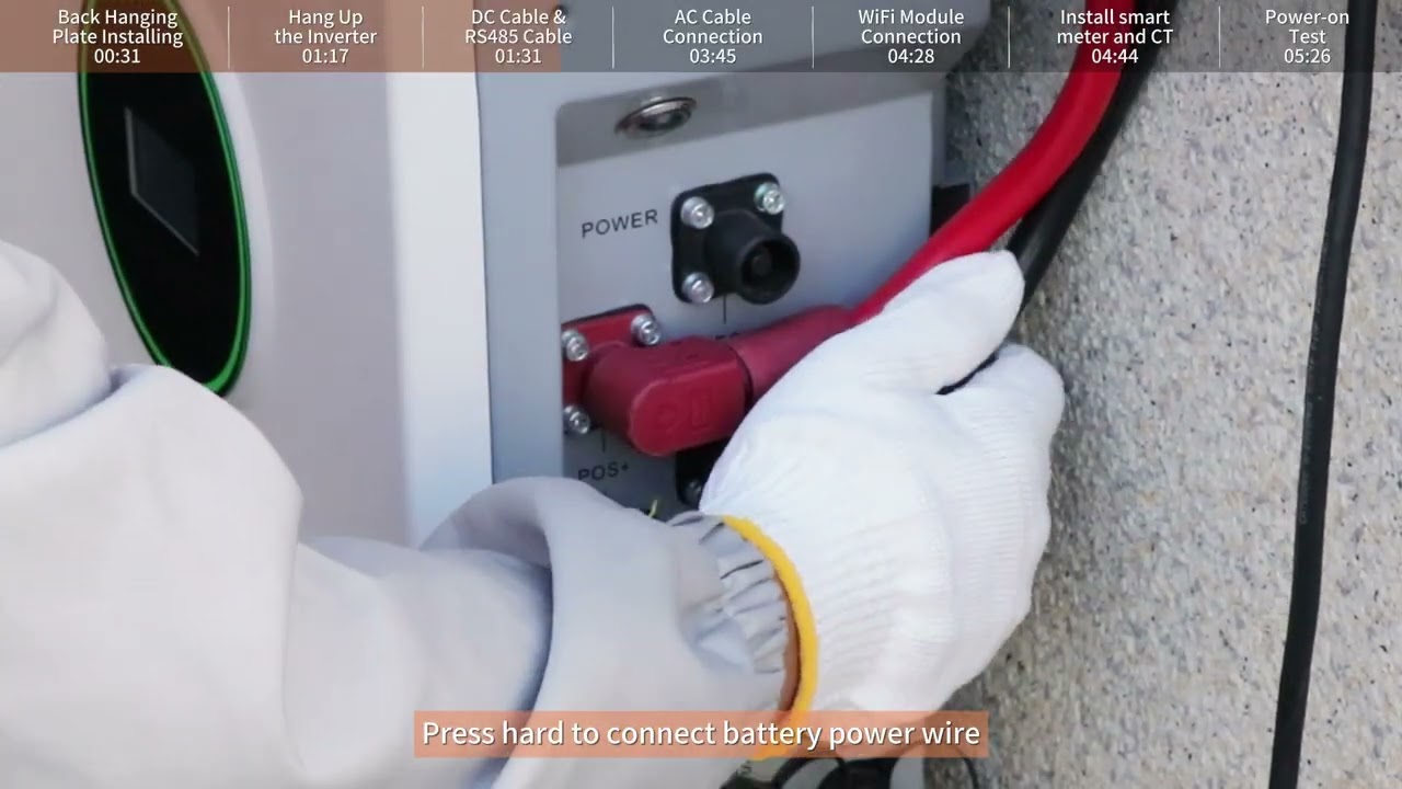 IVGM10048 10KW Hybrid Inverter Installation Tutorial