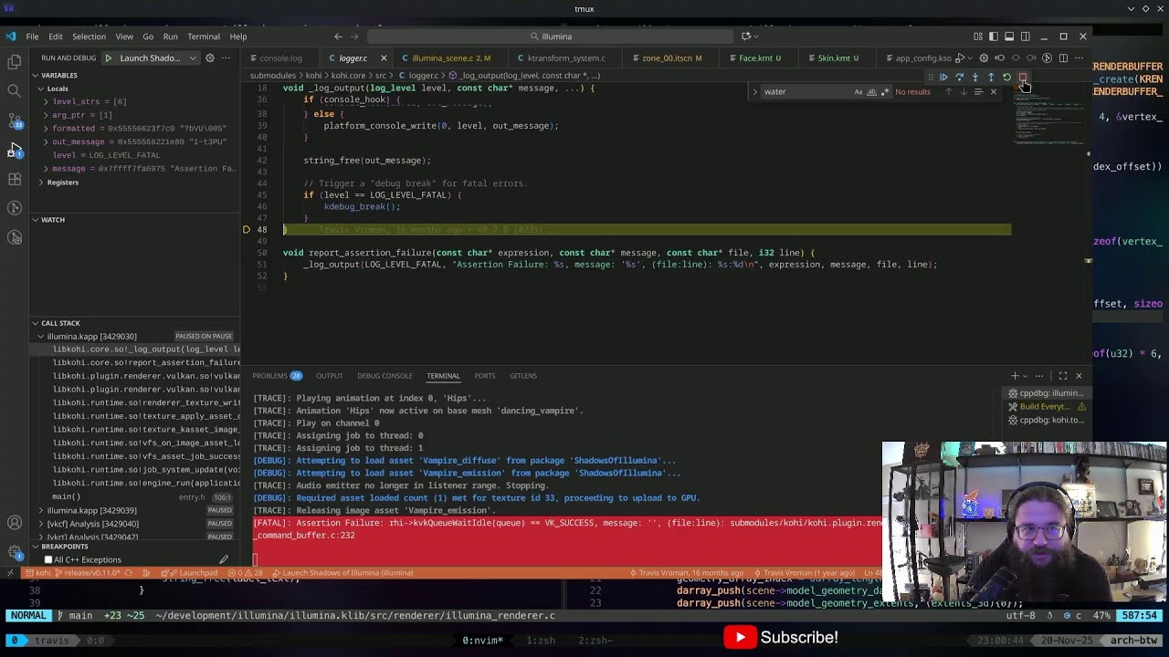 C/Vulkan Game Engine Dev Ep. 320: Multiple Vertex Buffers !kohi
