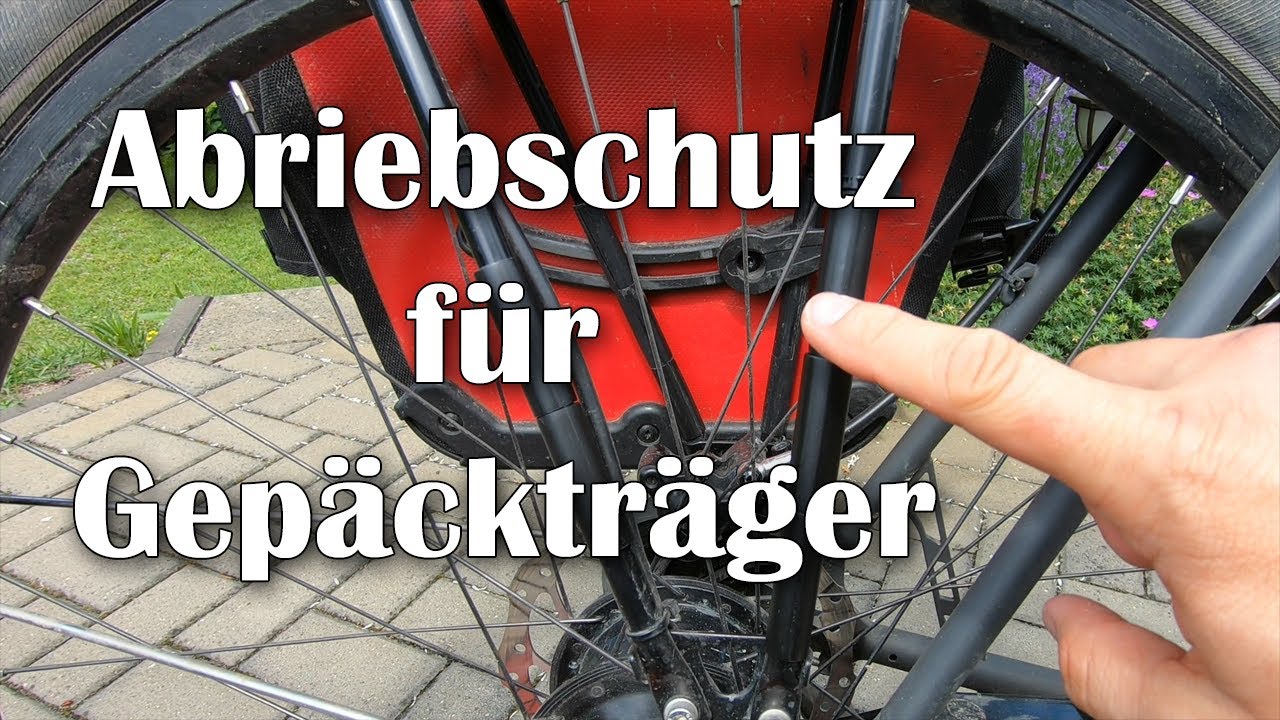 🚲 Fahrradtaschen / Packtaschen - Abriebschutz für Gepäckträger (Werbung, da Markennennung)