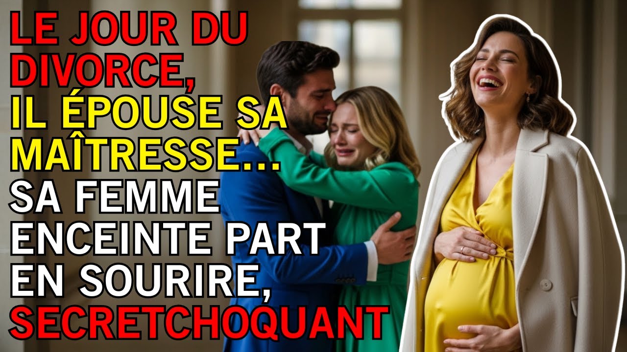 LE JOUR DU DIVORCE, IL ÉPOUSE SA MAÎTRESSE… SA FEMME ENCEINTE PART EN SOURIRE, SECRET CHOQUANT