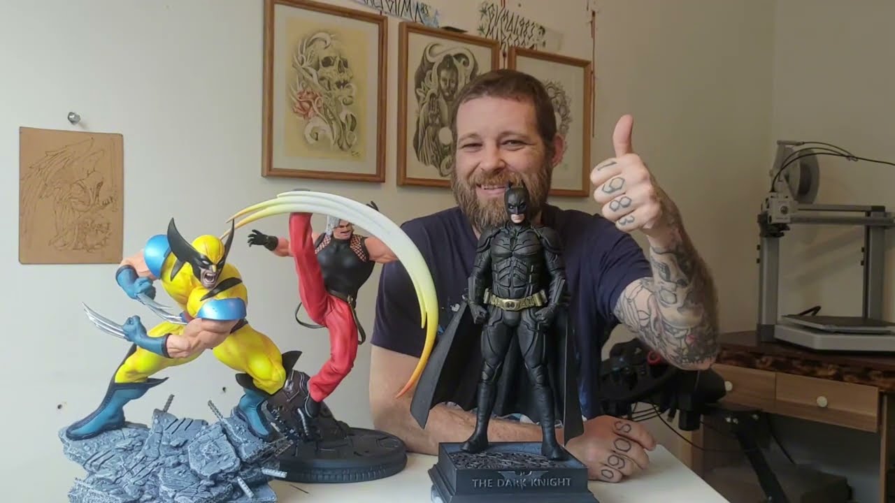 impressao 3D action figure em filamento