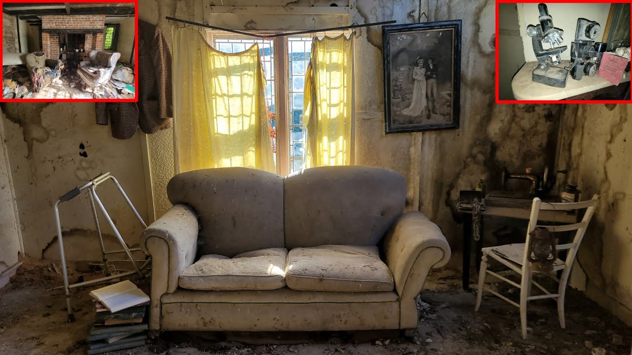Abandoned farm house deep in the sussex woods with things left behind