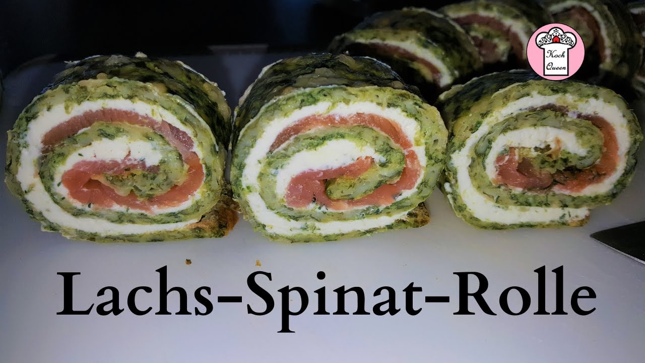 Lachs-Spinat-Rolle  |  Low Carb  |  Koch Queen
