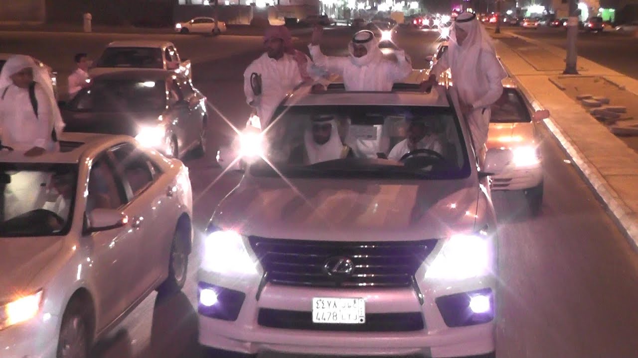 زفة العريس مجدي بن محمد بن سلطان ابو هليبه الدعجاني العتيبي من البيت للقاعه ررروعه جدا