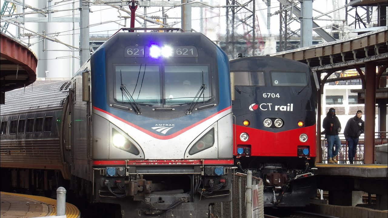 9 Hours of Rail action at New London with Amtrak & Shore Line East trains!