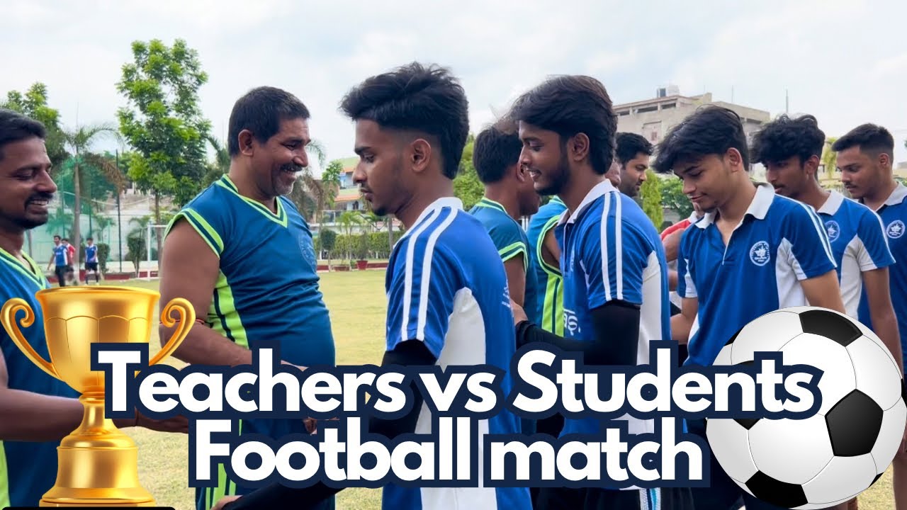 Who won Teachers vs students football match? #football #soccer #school #students #teacher