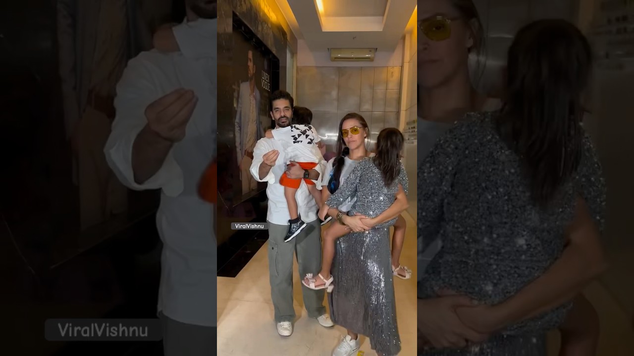 Neha Dhupia with His Husband Angad Spotted #nehadhupia #angadbedi #spotted #paparazzi #media