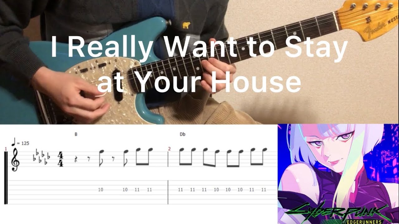 Rosa Walton - I Really Want to Stay at Your House (guitar cover with tabs & chords)