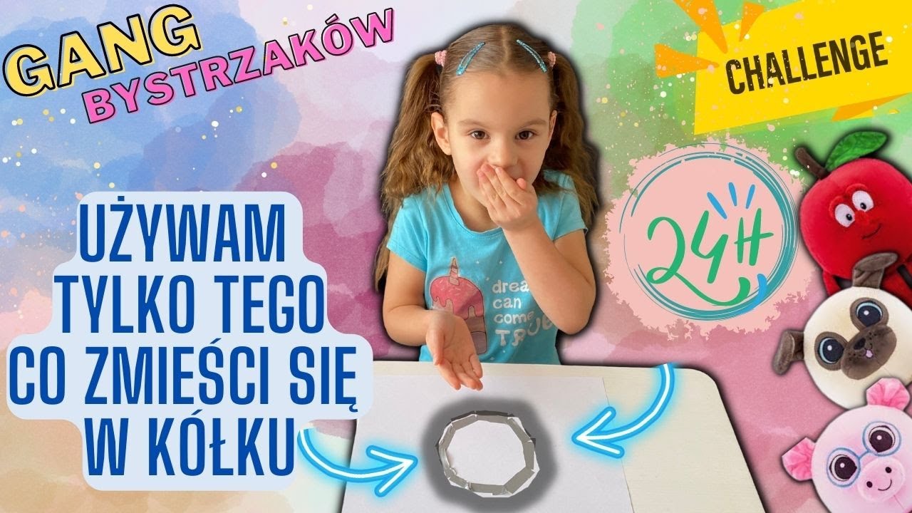 Używam tylko to co zmieści się w kółku przez cały dzień⭕️🤩 Mega challenge z Gangiem Bystrzaków🐶🍎🐷