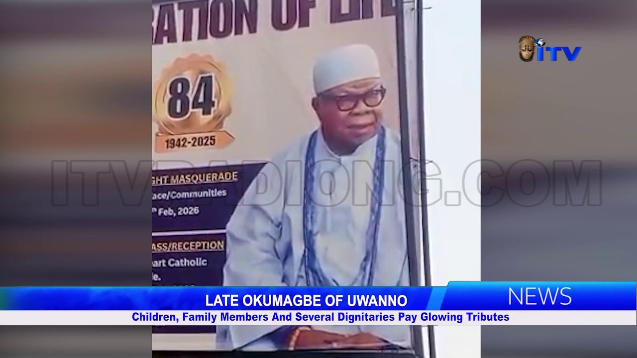 Покойный Окумагбе из Уванно: дети, члены семьи и многочисленные высокопоставленные лица отдали да...