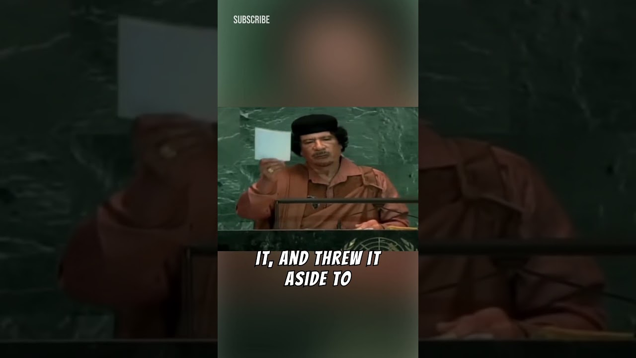Gaddafi&rsquo;s Explosive 2009 UN Speech 💥