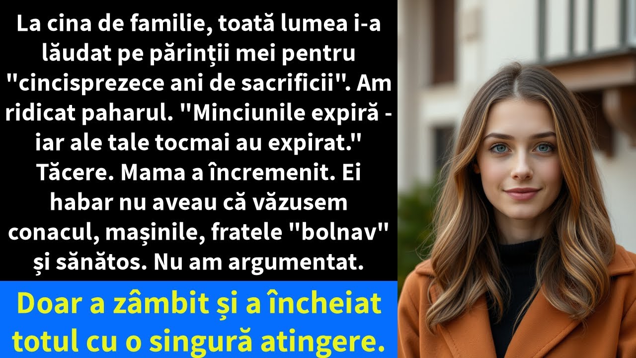 La cina de familie, toată lumea i-a lăudat pe părinții mei pentru 
