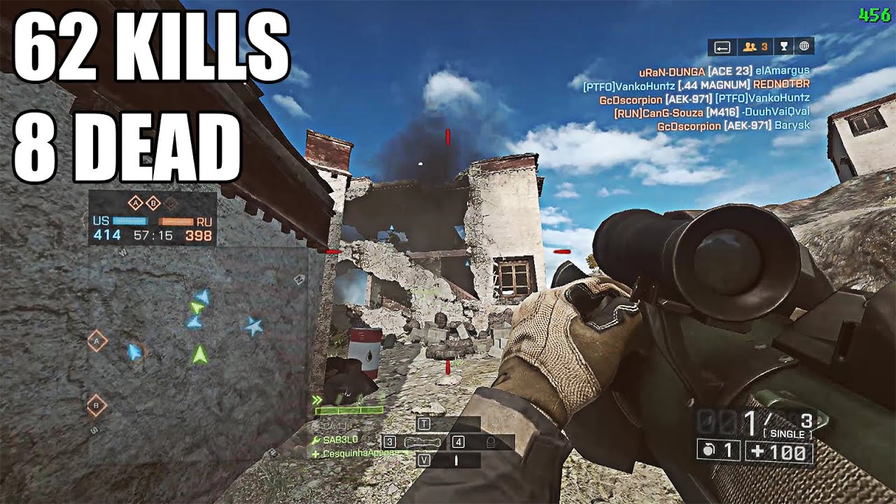 62 KILLS in Domination full game - Battlefield 4