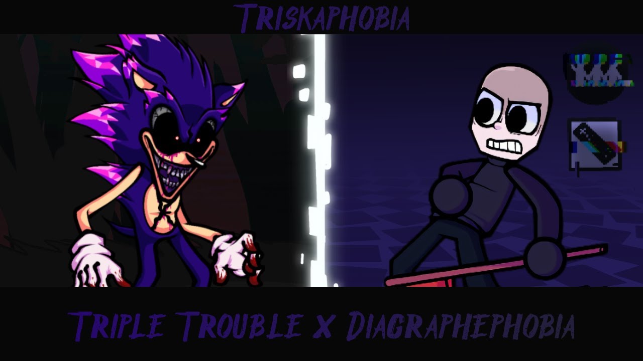FNF Mashup - Triskaphobia [Triple Trouble x Diagraphephobia]