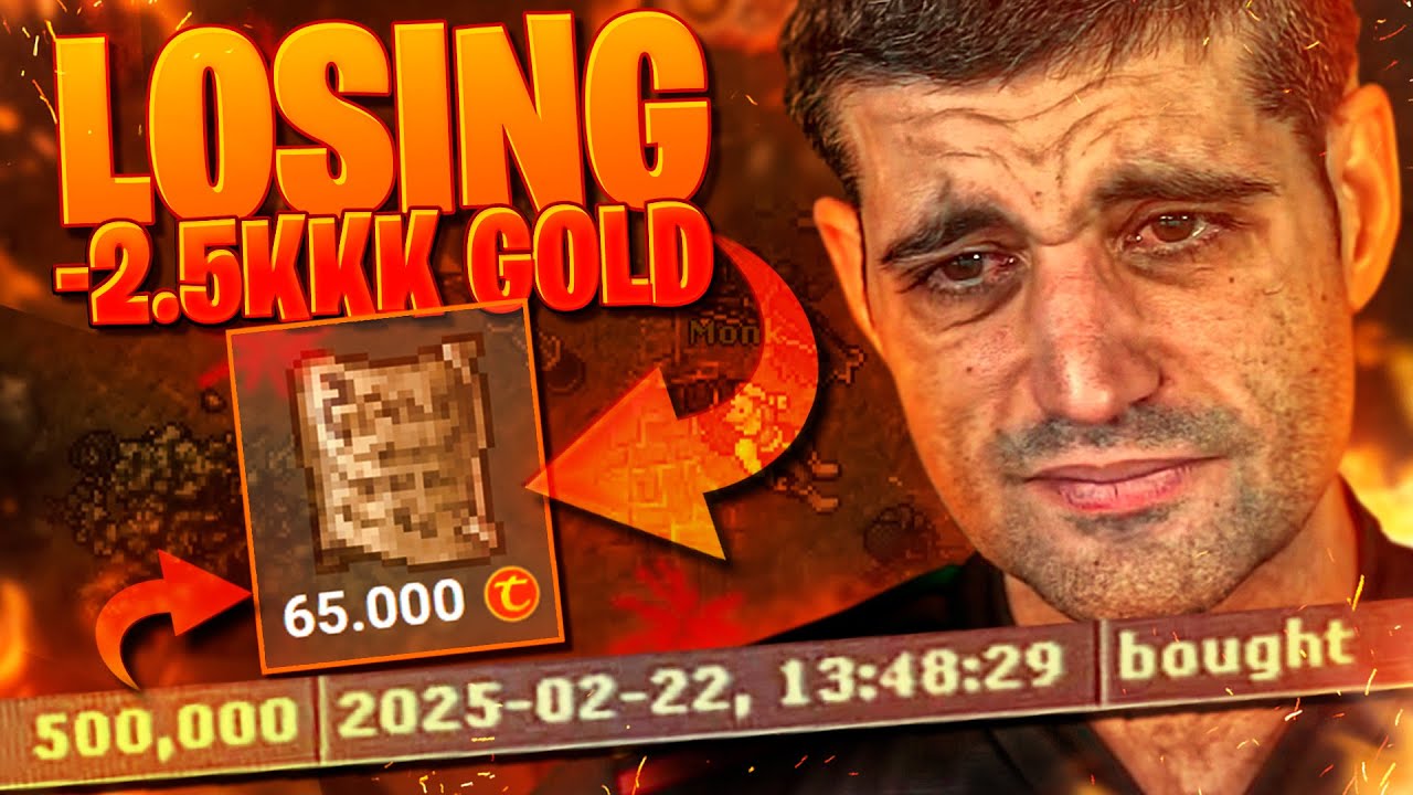 HE BOUGHT A 2.5KKK ITEM FOR 500K!? STONKS #Tibiaferumbrinha
