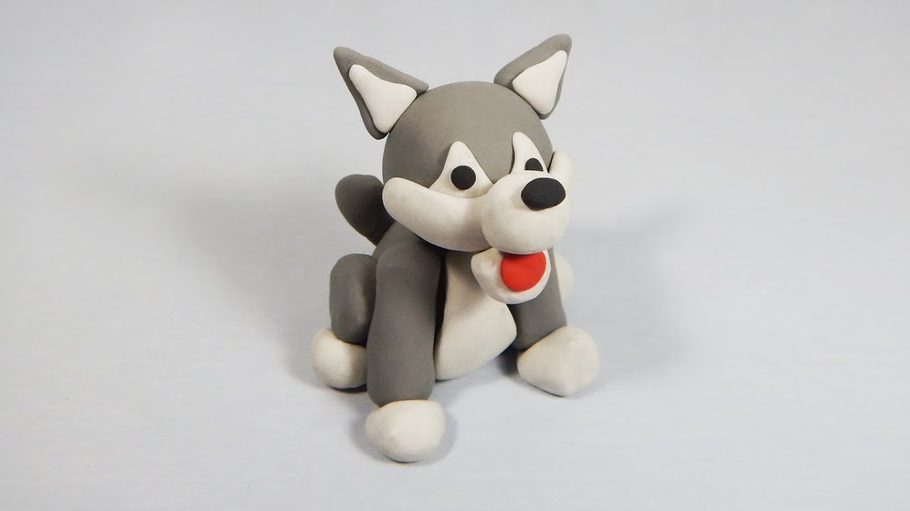 Cómo hacer un lobo de plastilina paso a paso fácil, explicado