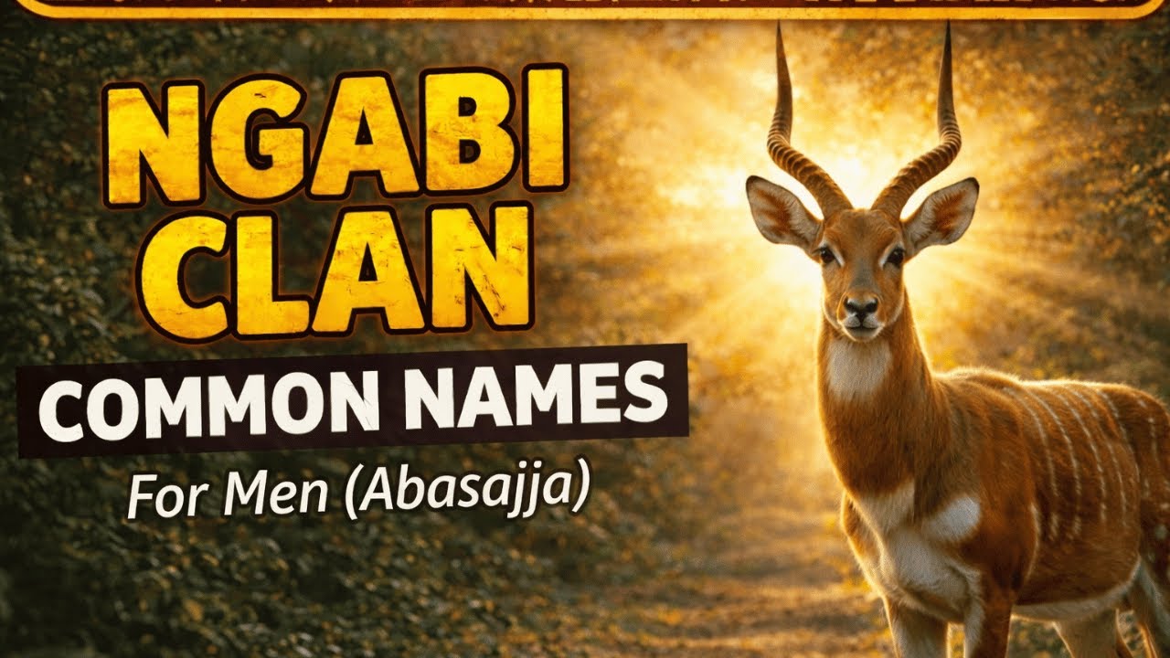 Amanya agatumibwa abasajja ab’engabi | Names Given to Men of the Ngabi Clan