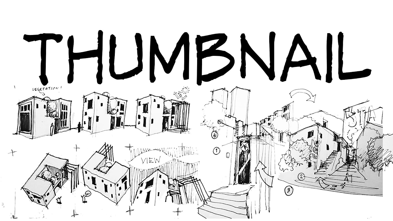 Эскизы миниатюр — Architecture Daily Sketches